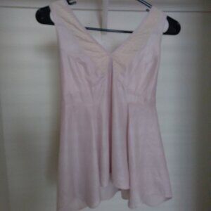 Diesel Champagne Pink and Cream Tank Top with Halter Back
